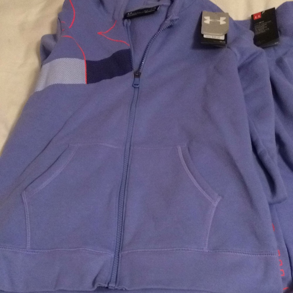 New under armor girls large sweatsuit pant hoodie